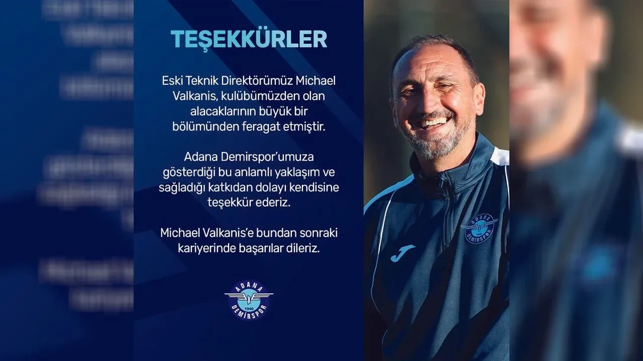 Valkanis’ten Büyük Jest! Alacağından Vazgeçti